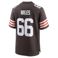 Tocy C.Browns #66 Joshua Miles Brown Team Game Jersey