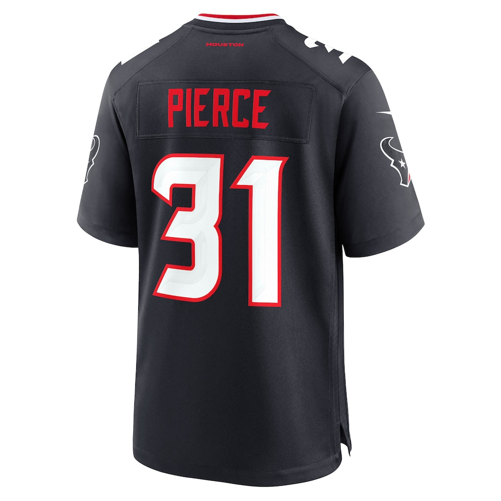 Tocy H.Texans #31 Dameon Pierce Navy Game Jersey