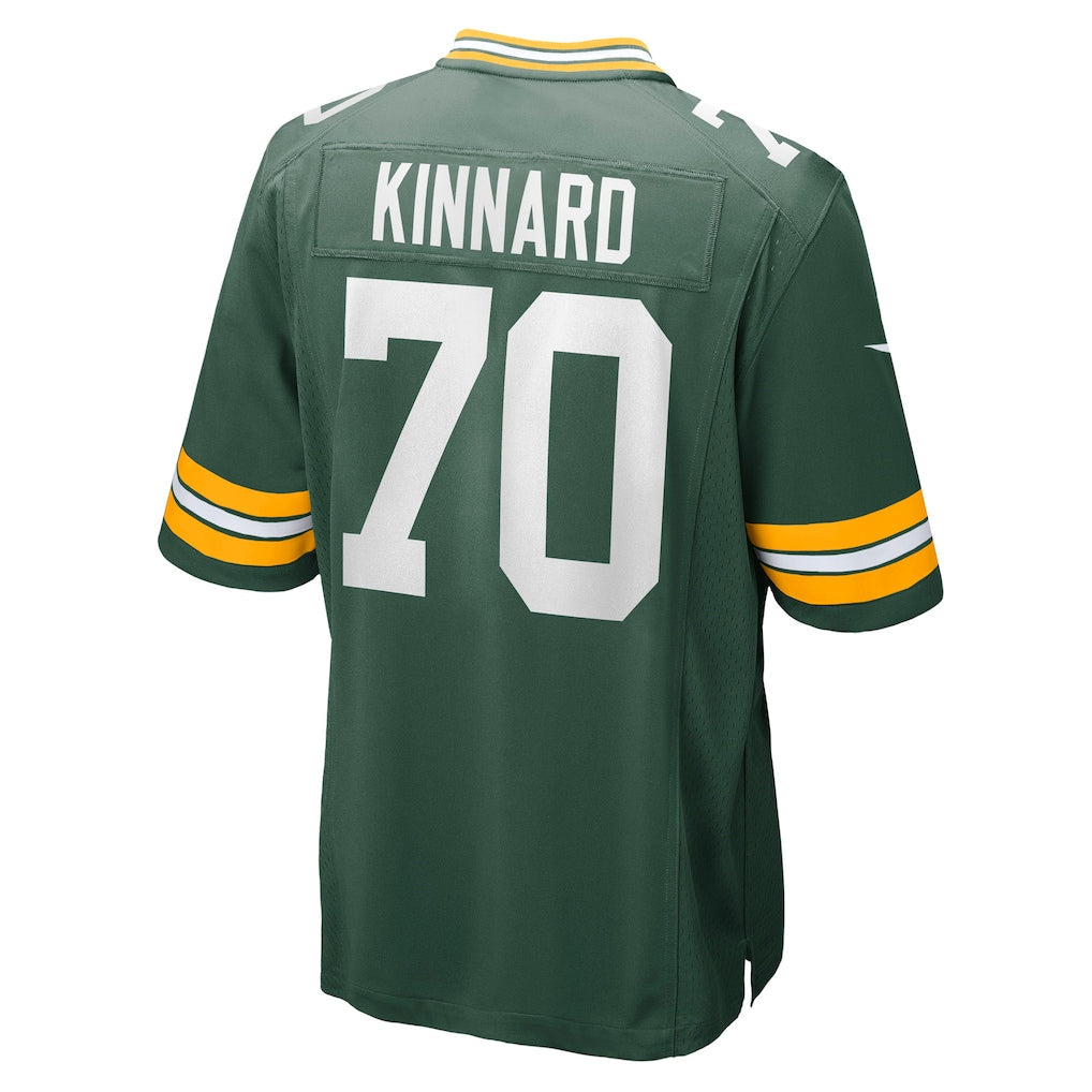 Tocy GB.Packers #70 Darian Kinnard Green Team Game Jersey