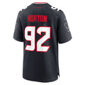 Tocy H.Texans #92 Dylan Horton Navy Team Game Jersey
