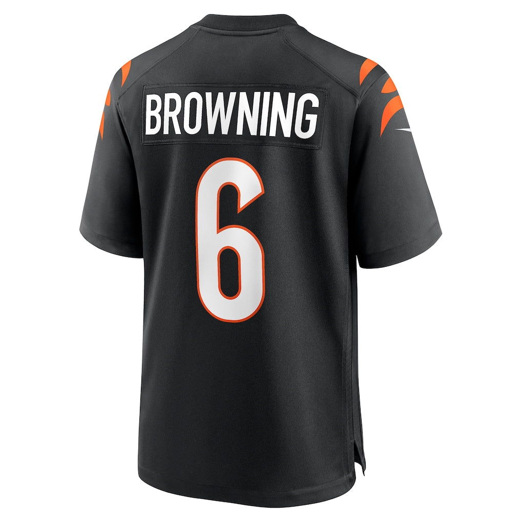 Tocy C.Bengals #6 Jake Browning Black Retired Player Jersey