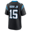 Tocy C.Panthers #15 Jimmy Horn Jr Black Team Game Jersey