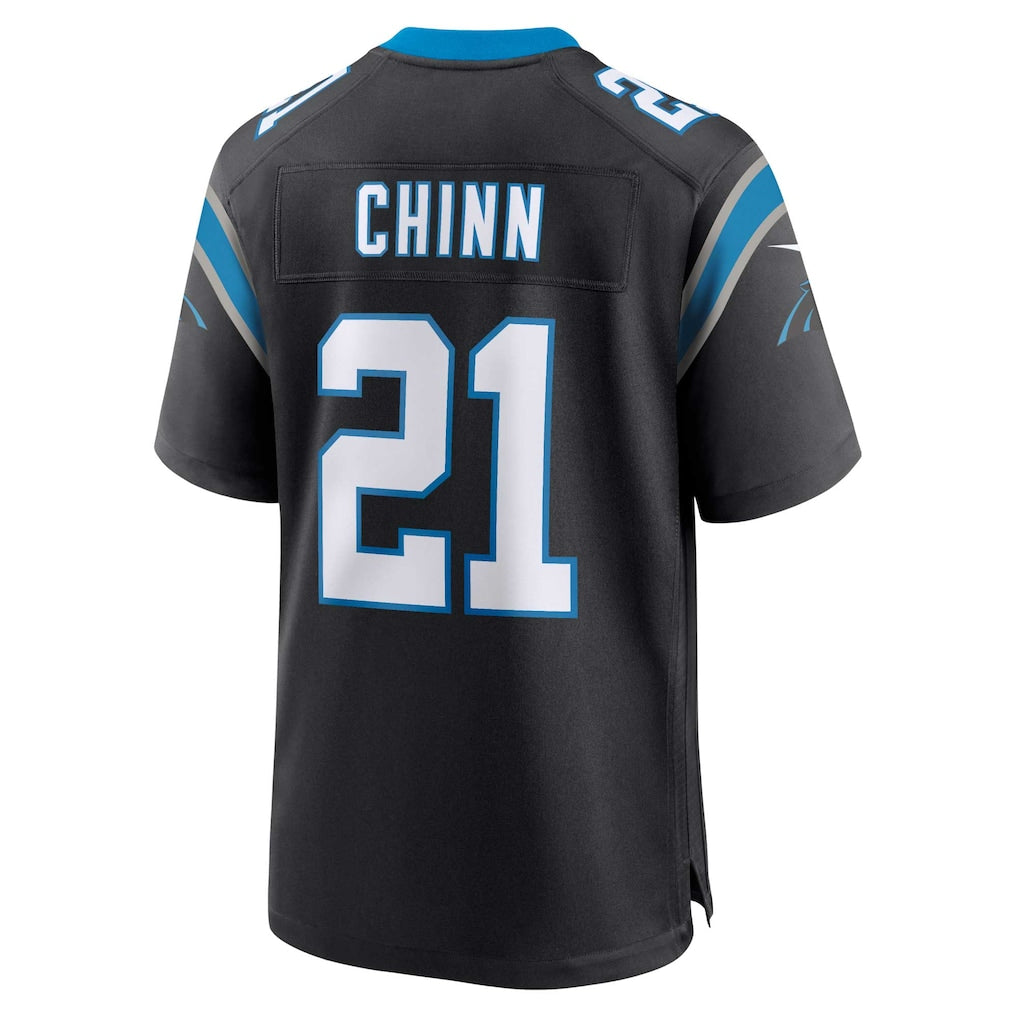 Tocy C.Panthers #21 Jeremy Chinn Black Player Game Jersey
