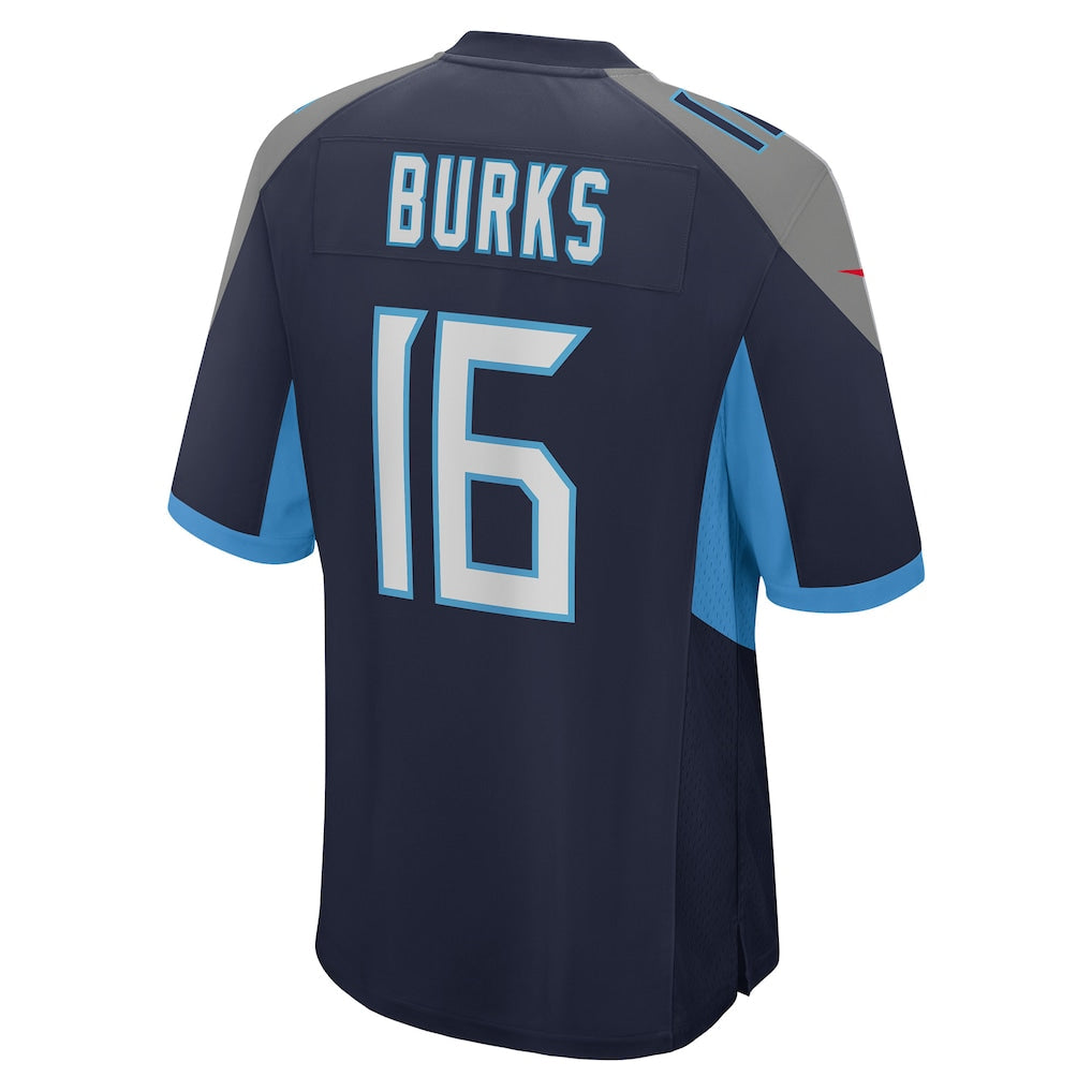 Tocy T.Titans #16 Treylon Burks Navy Player Game Jersey