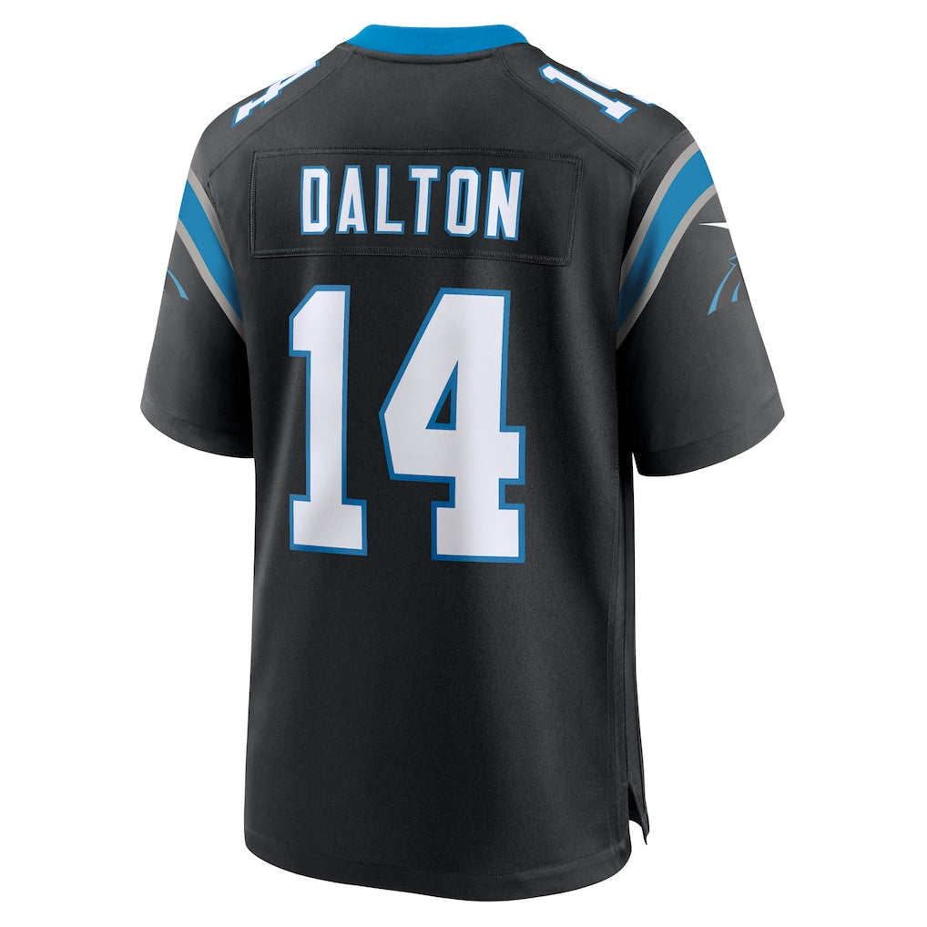 Tocy C.Panthers #14 Andy Dalton Black Team Game Jersey