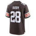 Tocy C.Browns #28 Tre Avery Brown Team Game Jersey