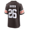 Tocy C.Browns #26 Myles Harden Brown Team Game Jersey