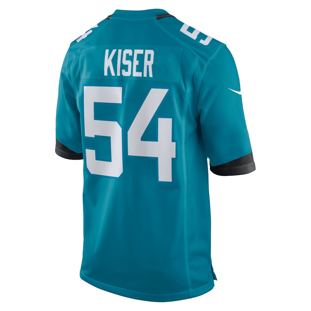 Tocy J.Jaguars #54 Jack Kiser Teal Team Game Jersey