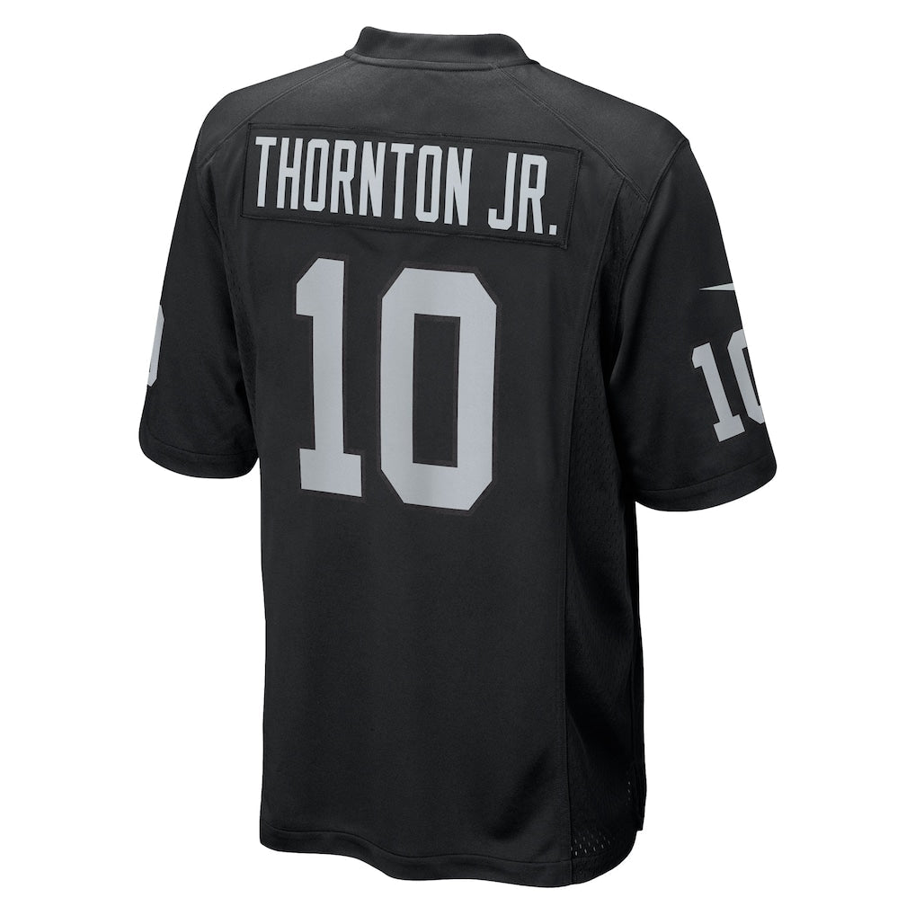 tocy LV.Raiders #10 Dont'e Thornton Jr. Black Team Game Jersey