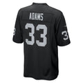 tocy LV.Raiders #33 Jamal Adams Black Team Game Jersey