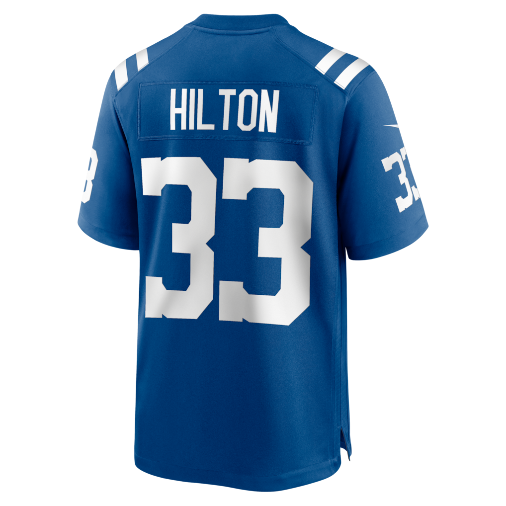 Tocy IN.Colts #33 Mike Hilton Royal Team Game Jersey