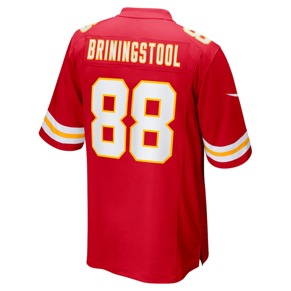 tocy KC.Chiefs #88 Jake Briningstool Red Team Game Jersey