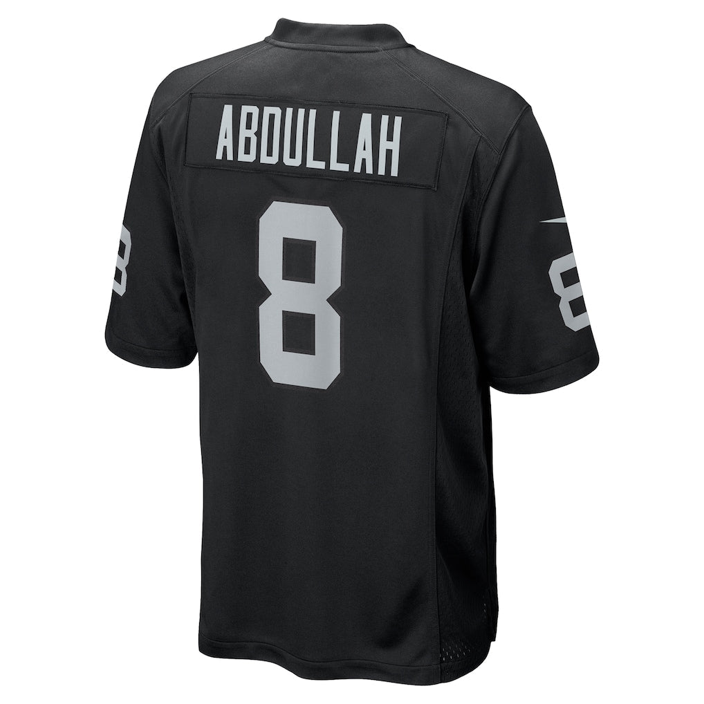 tocy LV.Raiders #8 Ameer Abdullah Black Team Game Jersey