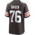 Tocy C.Browns #76 Lou Groza Brown Game Retired Player Jersey