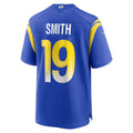 tocy LA.Rams #19 Xavier Smith Royal Home Game Jersey