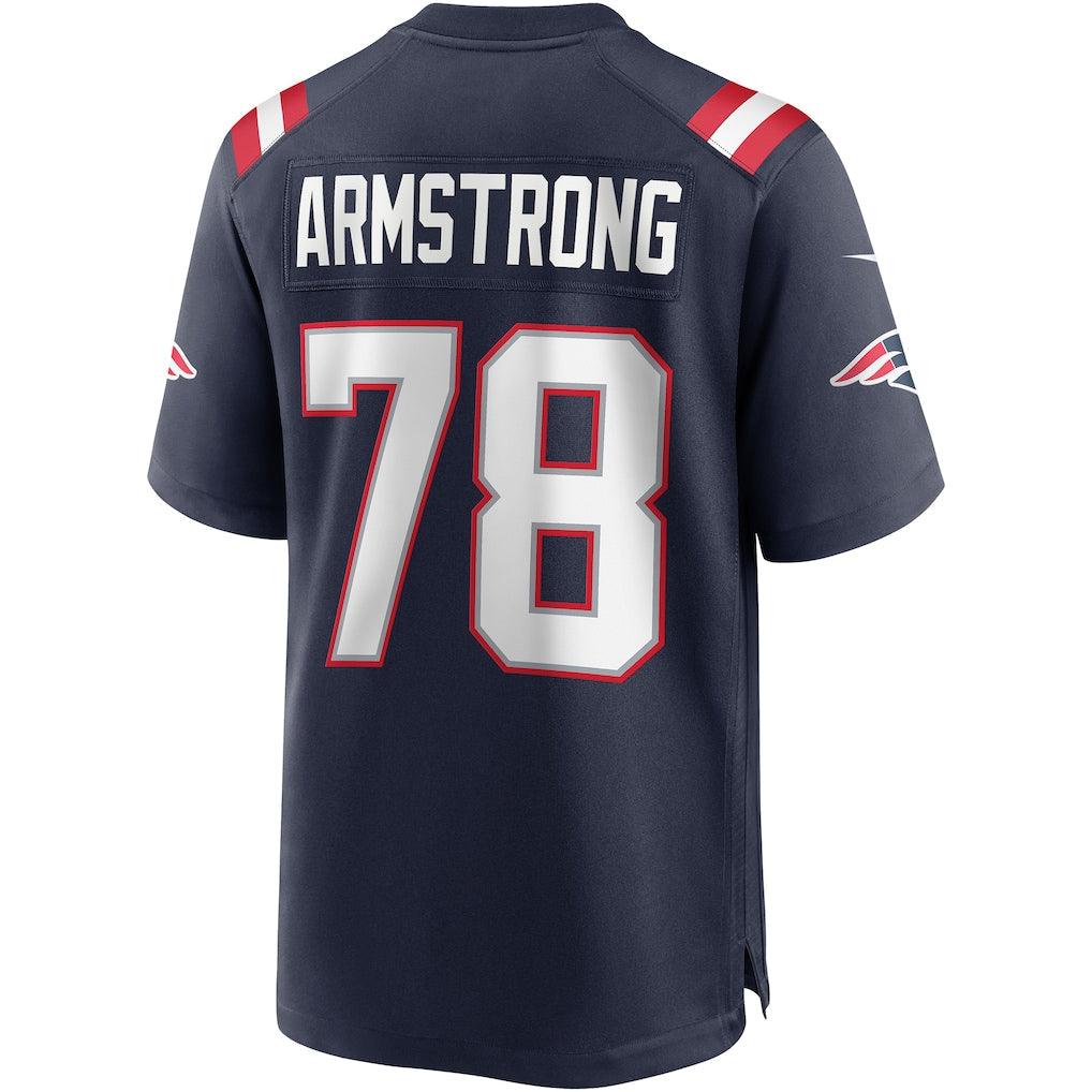 Tocy NE.Patriots #78 Bruce Armstrong Navy Game Retired Player Jersey