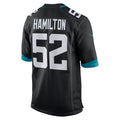 Tocy J.Jaguars #52 DaVon Hamilton Black Game Jersey