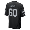 tocy LV.Raiders #60 Charles Grant Black Team Game Jersey