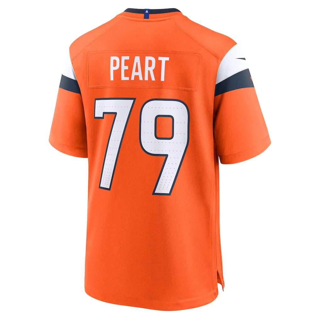 Tocy D.Broncos #79 Matt Peart Orange Team Game Jersey