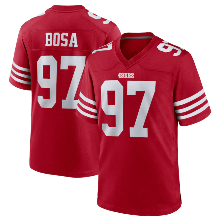 tocy SF.49ers #97 Nick Bosa Player Scarlet Player Game Stitched Jerseys