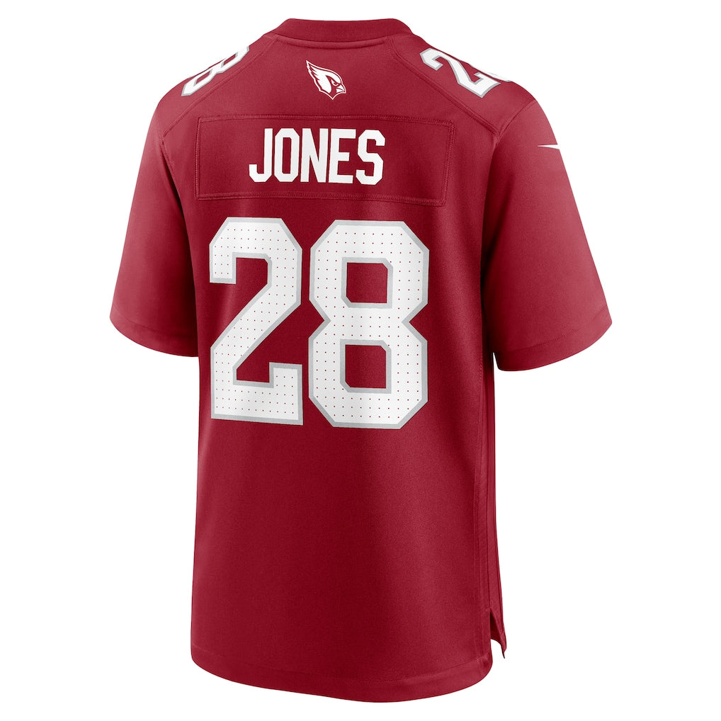 Tocy A.Cardinals #28 Elijah Jones Cardinal Team Game Jersey