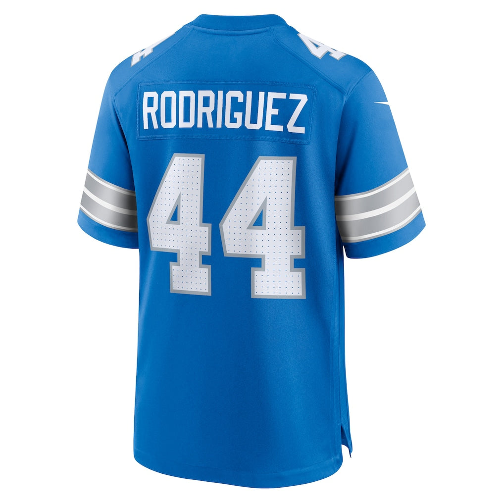 Tocy D.Lions #44 Malcolm Rodriguez Blue Game Jersey