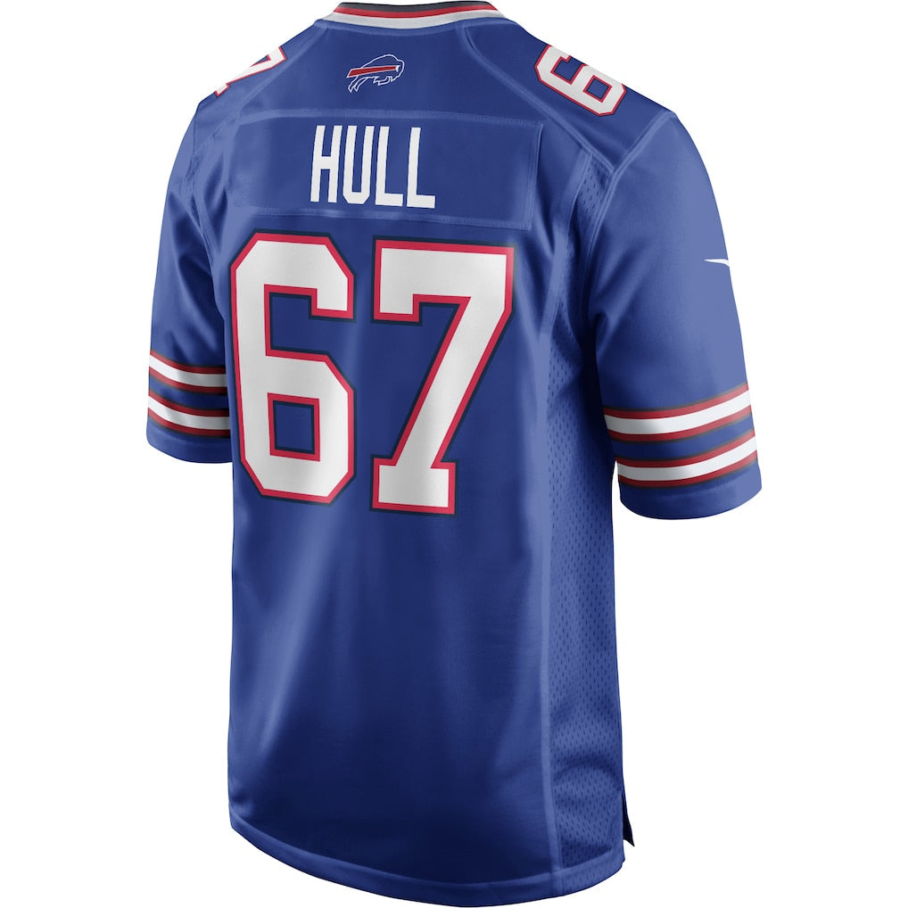 Tocy B.Bills #67 Kent Hull Royal Game Retired Player Jersey