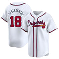 tocy A.Braves #18 Mike Yastrzemski player White Limited Home Stitched Jerseys