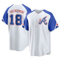 tocy A.Braves #18 Mike Yastrzemski player White Replica City Connect Stitched Jerseys