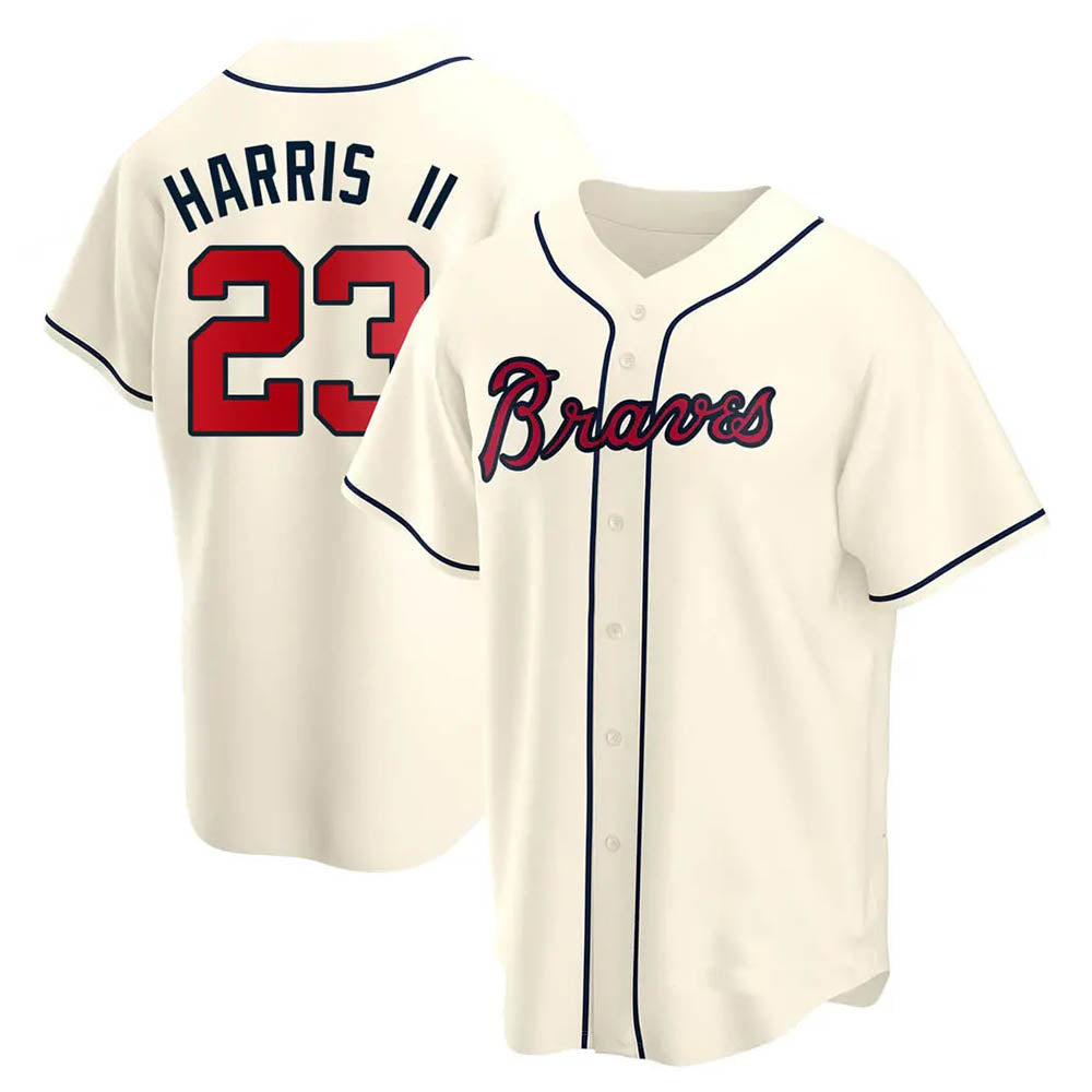tocy A.Braves #23 Michael Harris II player Cream Replica Alternate Stitched Jerseys