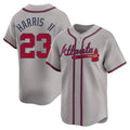 tocy A.Braves #23 Michael Harris II player Gray Limited Away Stitched Jerseys