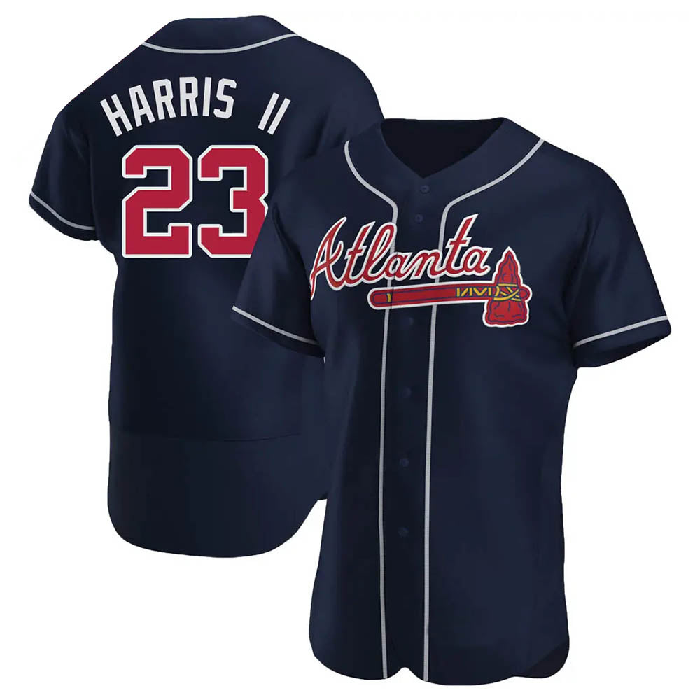 tocy A.Braves #23 Michael Harris II player Navy Authentic Alternate Stitched Jerseys