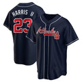 tocy A.Braves #23 Michael Harris II player Navy Replica Alternate Stitched Jerseys
