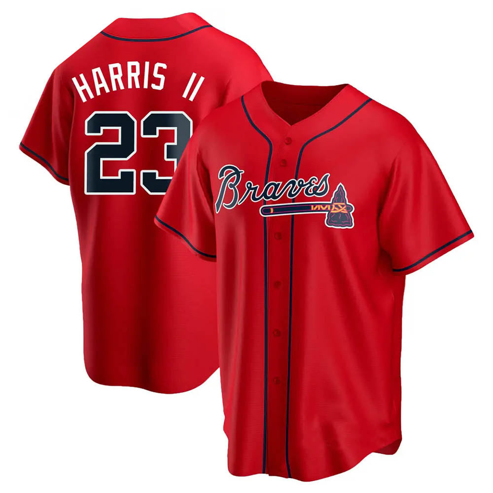 tocy A.Braves #23 Michael Harris II player Red Replica Alternate Stitched Jerseys