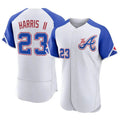 tocy A.Braves #23 Michael Harris II player White Authentic City Connect Stitched Jerseys