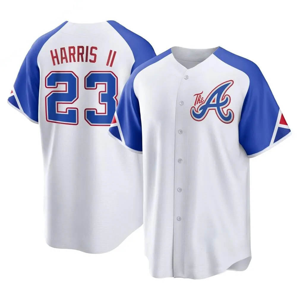 tocy A.Braves #23 Michael Harris II player White Replica City Connect Stitched Jerseys