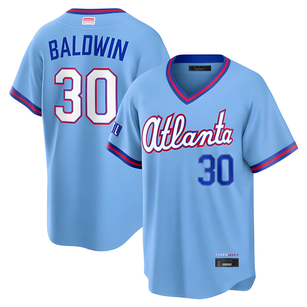 tocy A.Braves #30 Drake Baldwin player Blue 2026 City Connect Stadium Stitched Jerseys