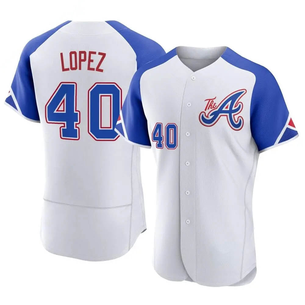 tocy A.Braves #40 Reynaldo Lopez player White Authentic City Connect Stitched Jerseys