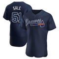 tocy A.Braves #51 Chris Sale Player Navy Alternate Team Stitched Jerseys