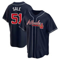 tocy A.Braves #51 Chris Sale Player Navy City Connect Stitched Jerseys