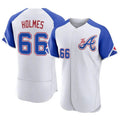 tocy A.Braves #66 Grant Holmes Player White Authentic City Connect Stitched Jerseys