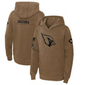 tocy A.Cardinals Brown Salute To Service Limited Hoodies Blank Player Stitched Jerseys