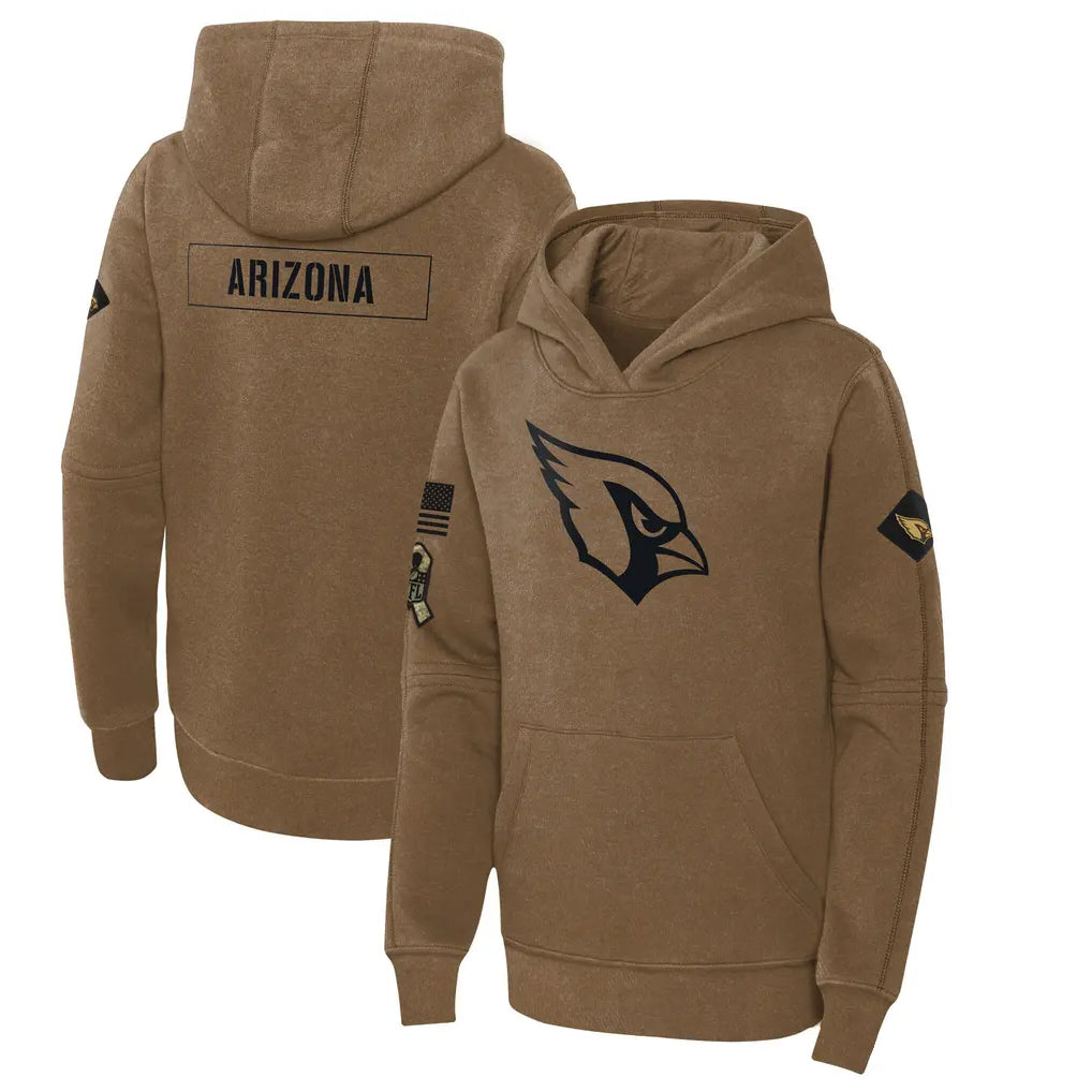 tocy A.Cardinals Brown Salute To Service Limited Hoodies Blank Player Stitched Jerseys