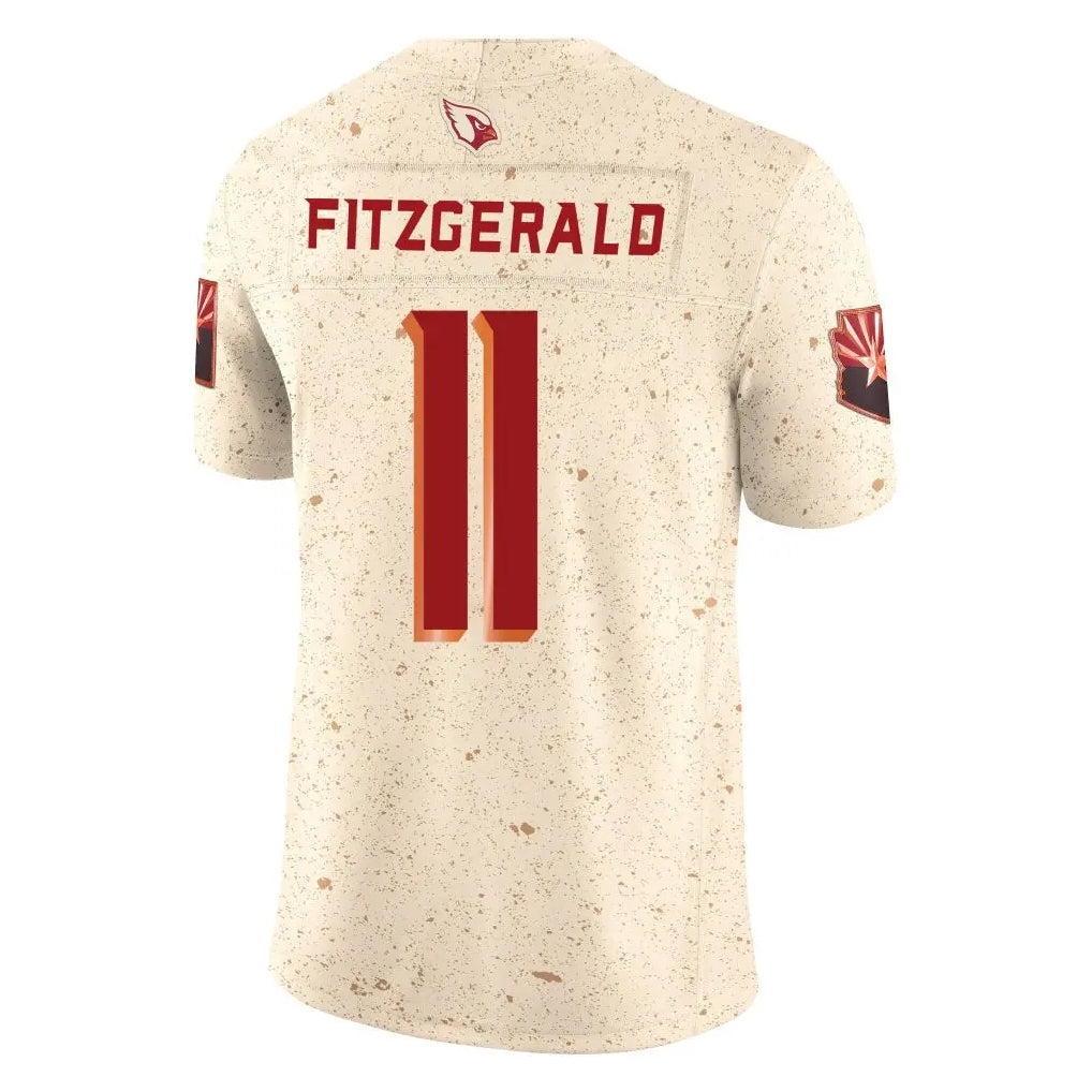 tocy A.Cardinals #11 Larry Fitzgerald Player Cream Rivalries Collection Vapor Limited Home Game Stitched Jerseys