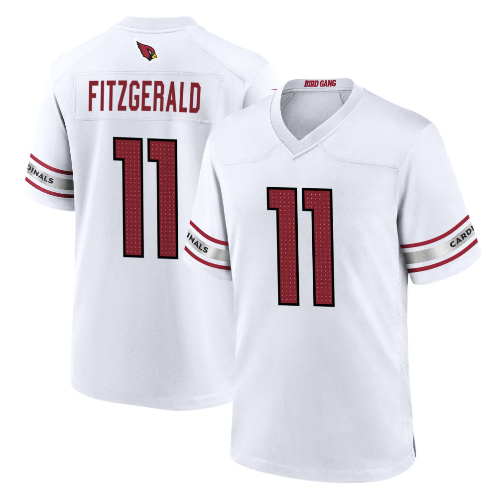 tocy A.Cardinals #11 Larry Fitzgerald Player White Home Game Stitched Jerseys
