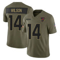 tocy A.Cardinals #14 Michael Wilson Player Olive Salute To Service Limited Home Game Stitched Jerseys