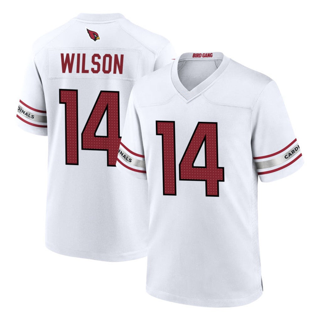 tocy A.Cardinals #14 Michael Wilson Player White Home Game Stitched Jerseys