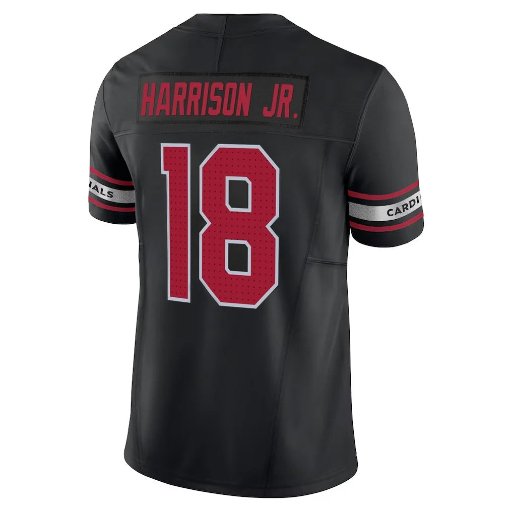tocy A.Cardinals #18 Marvin Harrison Jr. Player Black Vapor F.U.S.E. Limited Stitched Jerseys