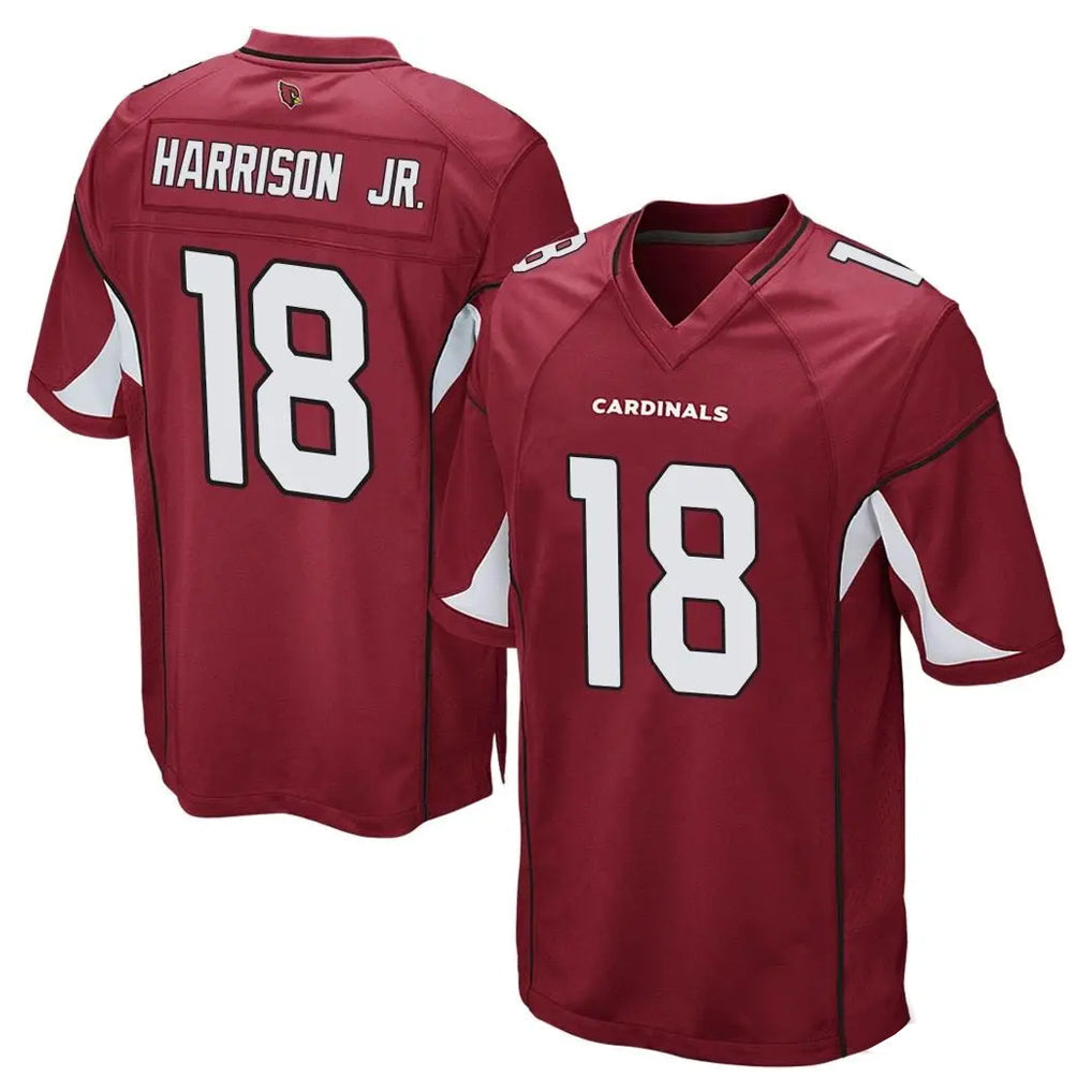 tocy A.Cardinals #18 Marvin Harrison Jr. Player Cardinal Home Game Stitched Jerseys