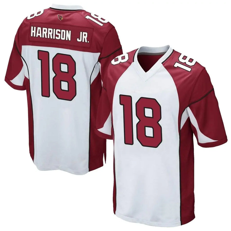 tocy A.Cardinals #18 Marvin Harrison Jr. Player White Game Stitched Jerseys